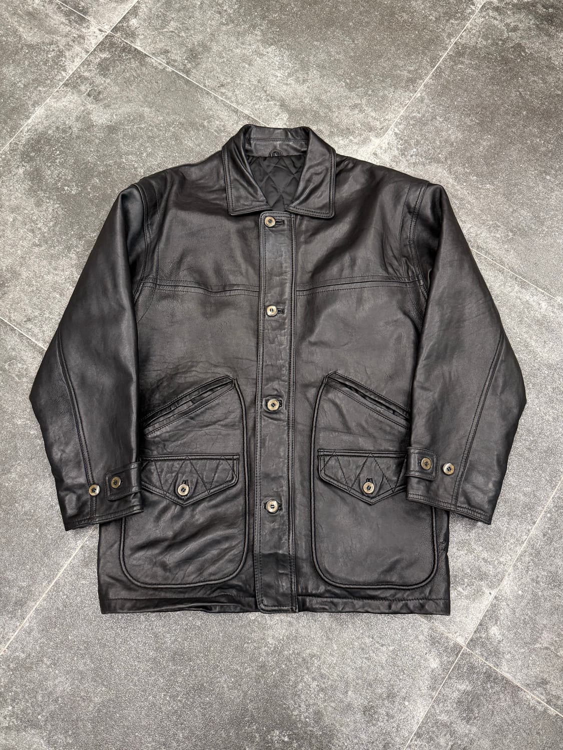 양가죽 레더 카코트 상품이미지2