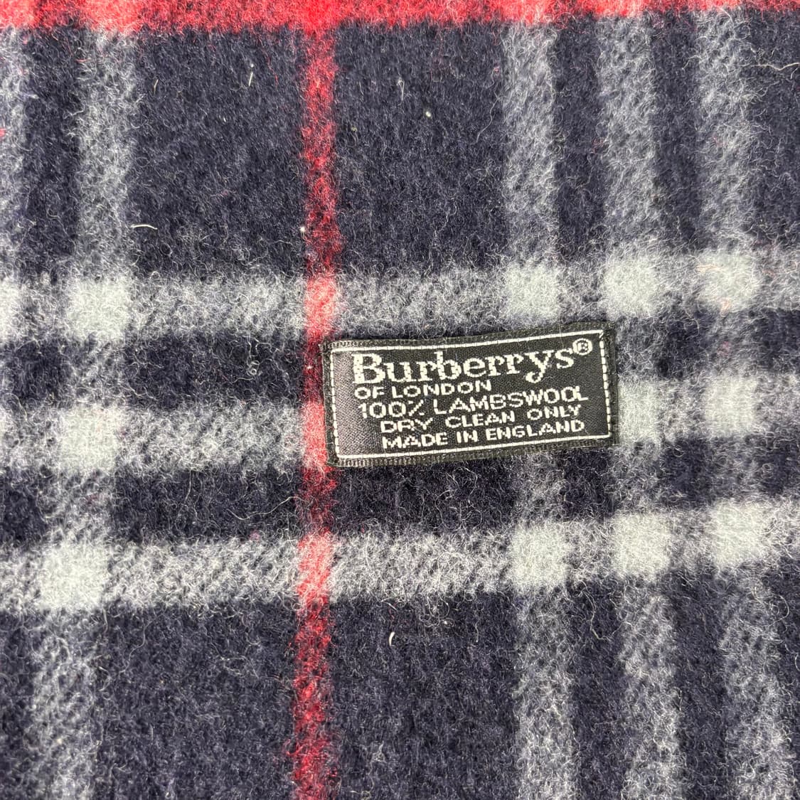 버버리 노바체크 램스울 네이비 머플러 상품이미지3