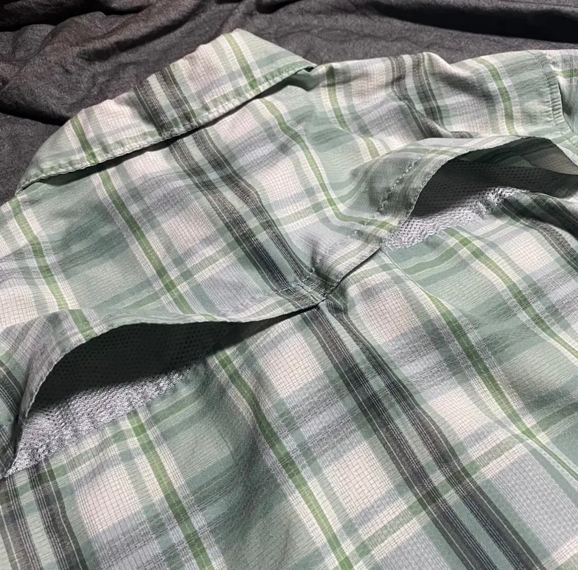 Short Sleeve Plaid Shirts 상품이미지4
