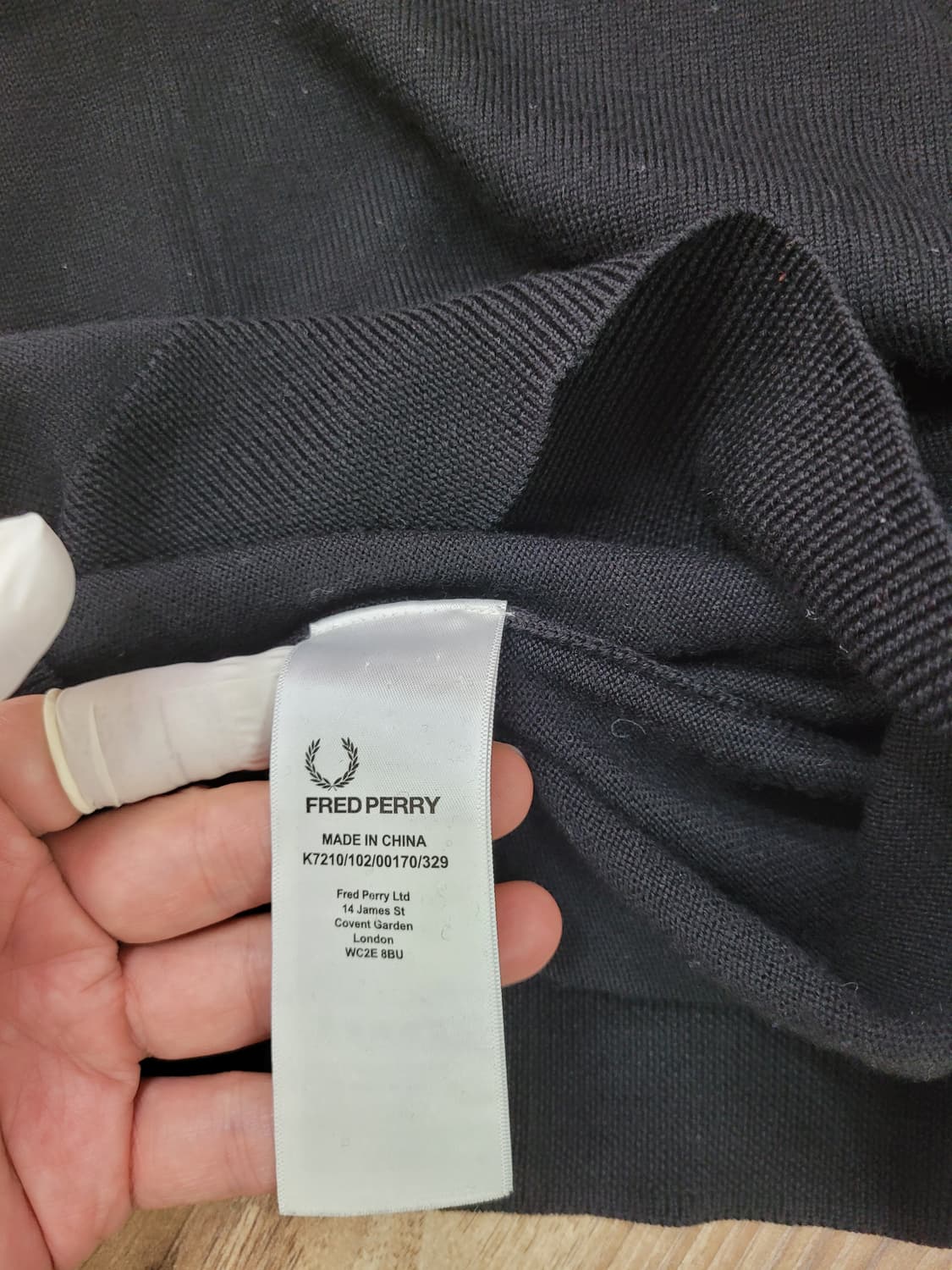 FRED PERRY 프레드페리 메리노울 100% 니트 스웨터 상품이미지4