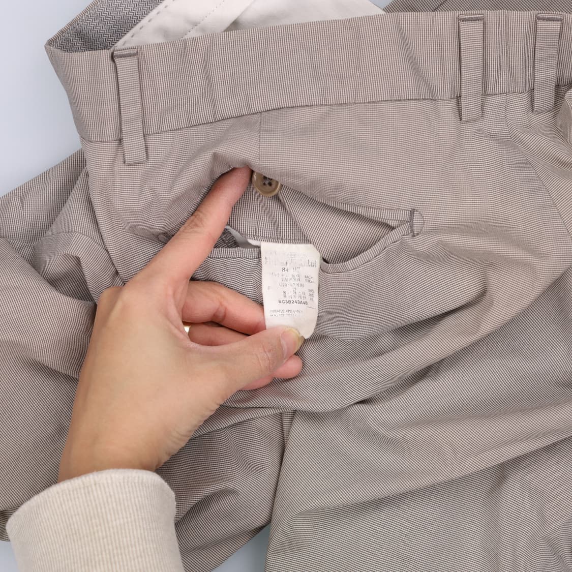 [84-97] 빈폴 체크바지 슬랙스 0115H2 상품이미지4