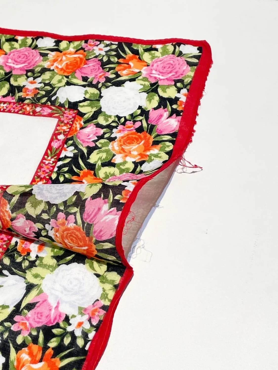 겐조 00s 재팬 플라워 패턴 쁘띠 손수건 A1458 상품이미지5