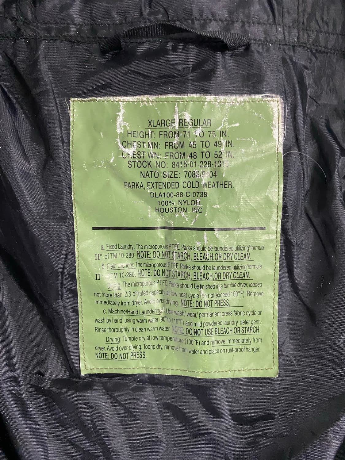 US ARMY ECWS 콜드 웨더 멀티포켓 파카 자켓 XL 상품이미지4