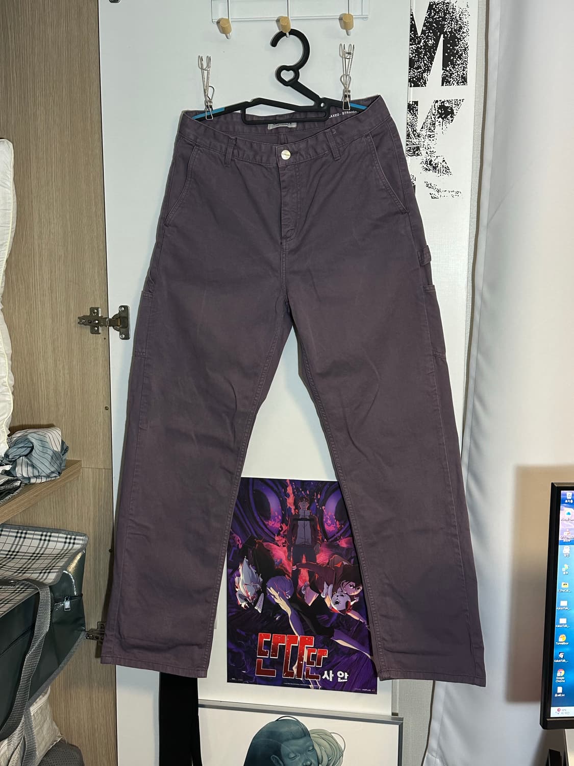 [27] 칼하트 워크 팬츠 바지 퍼플, 보라색 상품이미지2