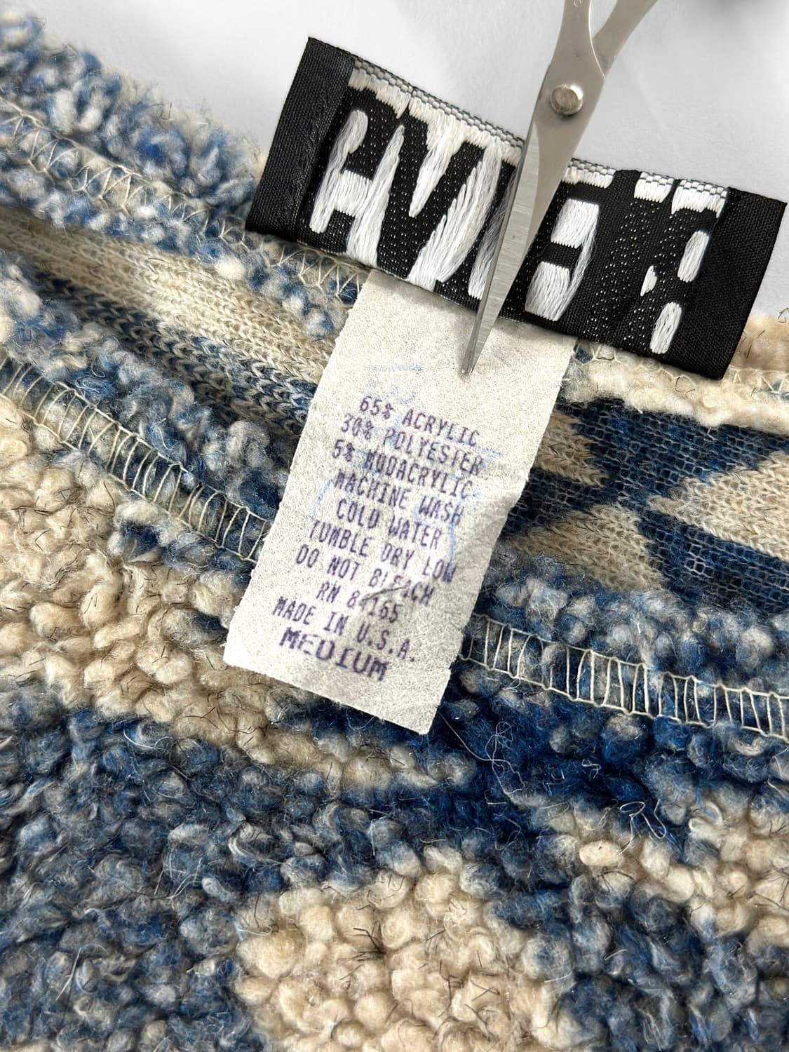 90s 빈티지 Gate18 나바호 패턴 부클 플리스 상품이미지6