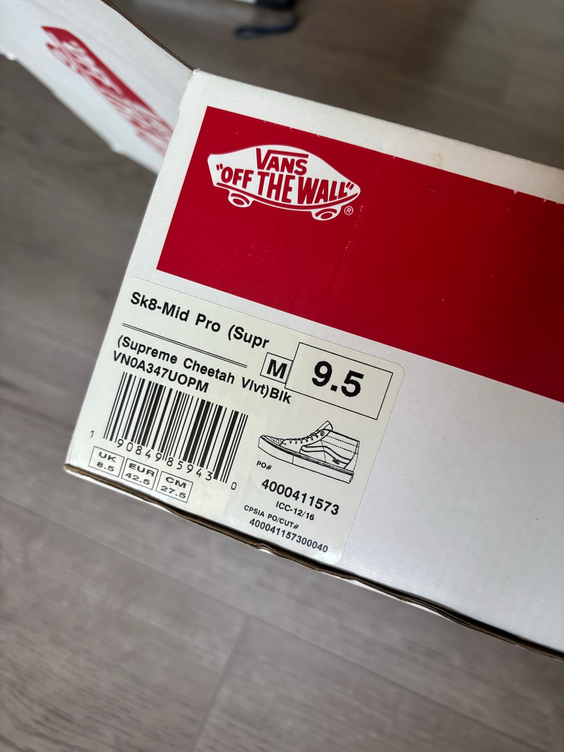[275] 슈프림 반스 레오파드 치타벨벳 상품이미지10