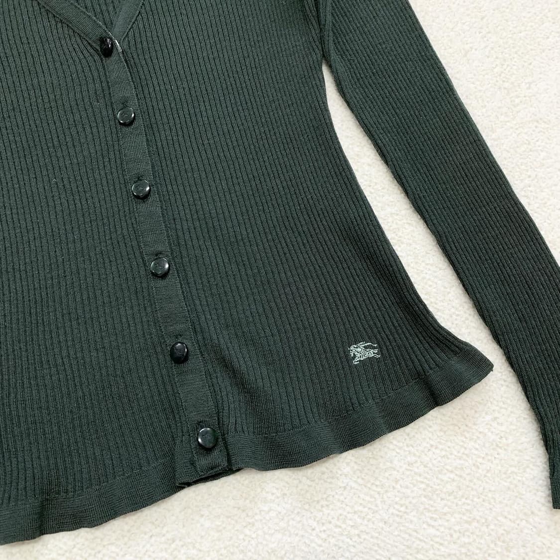 Burberry 버버리 딥말차 골지 슬림핏 가디건 상품이미지2