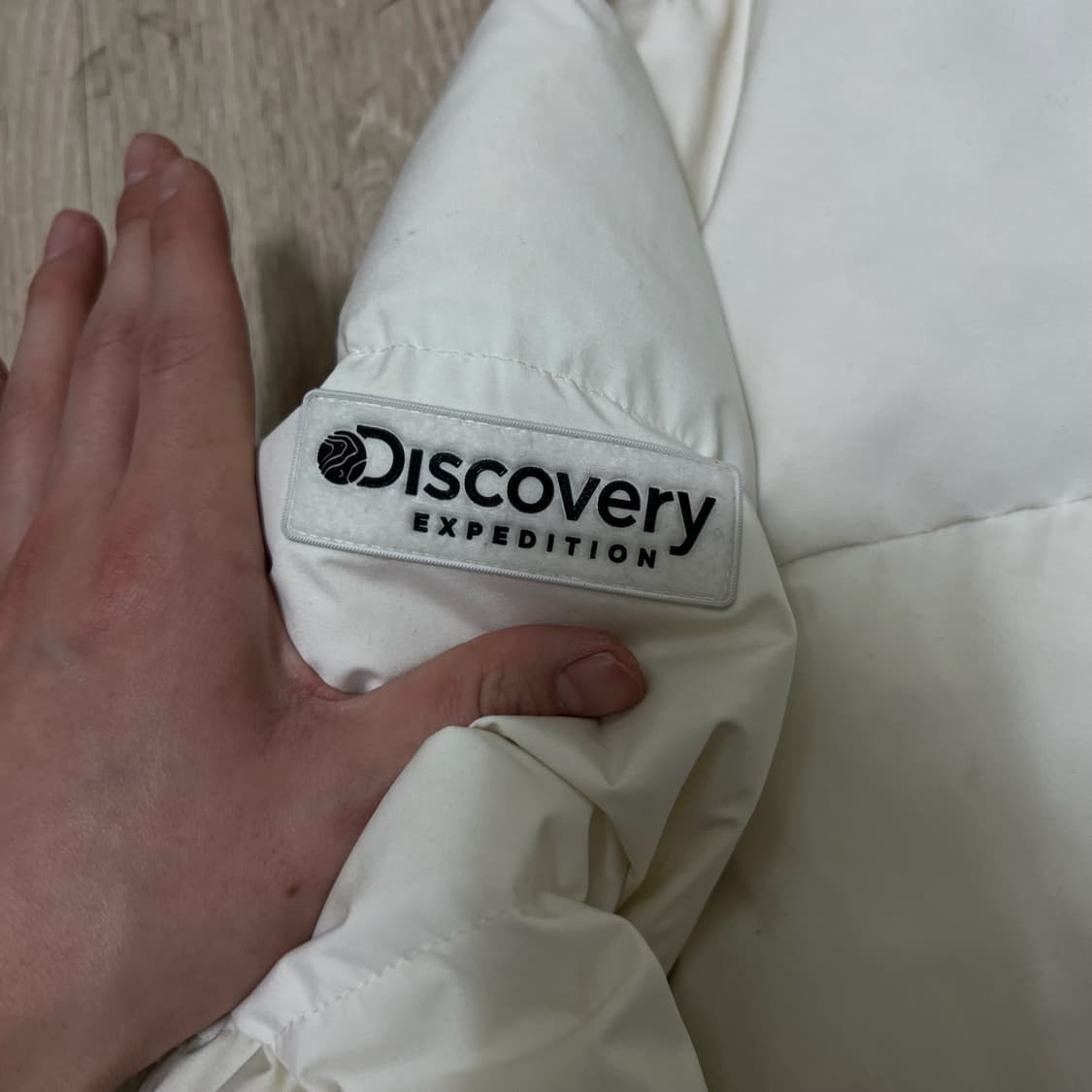 디스커버리 키즈 덕다운 화이트 패딩 150  상품이미지3