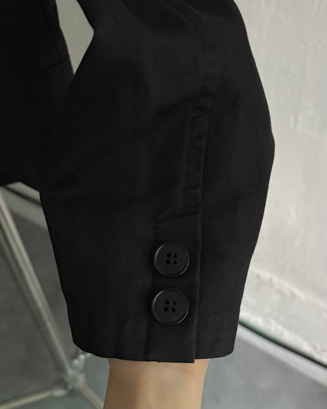 Yohji Yamamoto 요지야마모토 블랙 크롭 블레이저 자켓 상품이미지4
