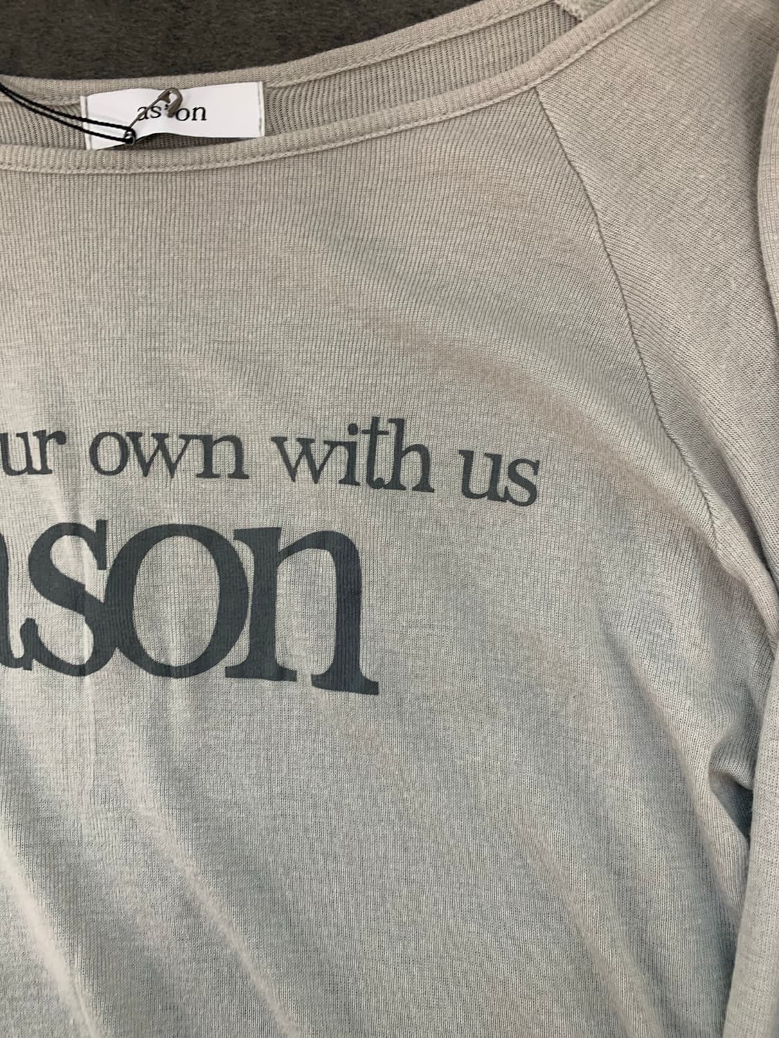 ASON LETTERING LONG SLEEVE / EARL GREY 상품이미지2