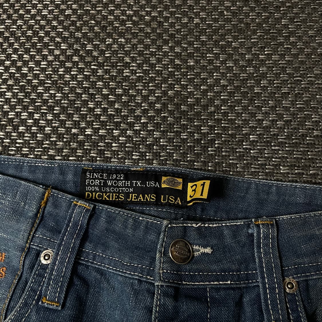 (31) 디키즈 버튼플라이 중청 레귤러핏 스트레이트 레그 데님  팬츠 상품이미지4