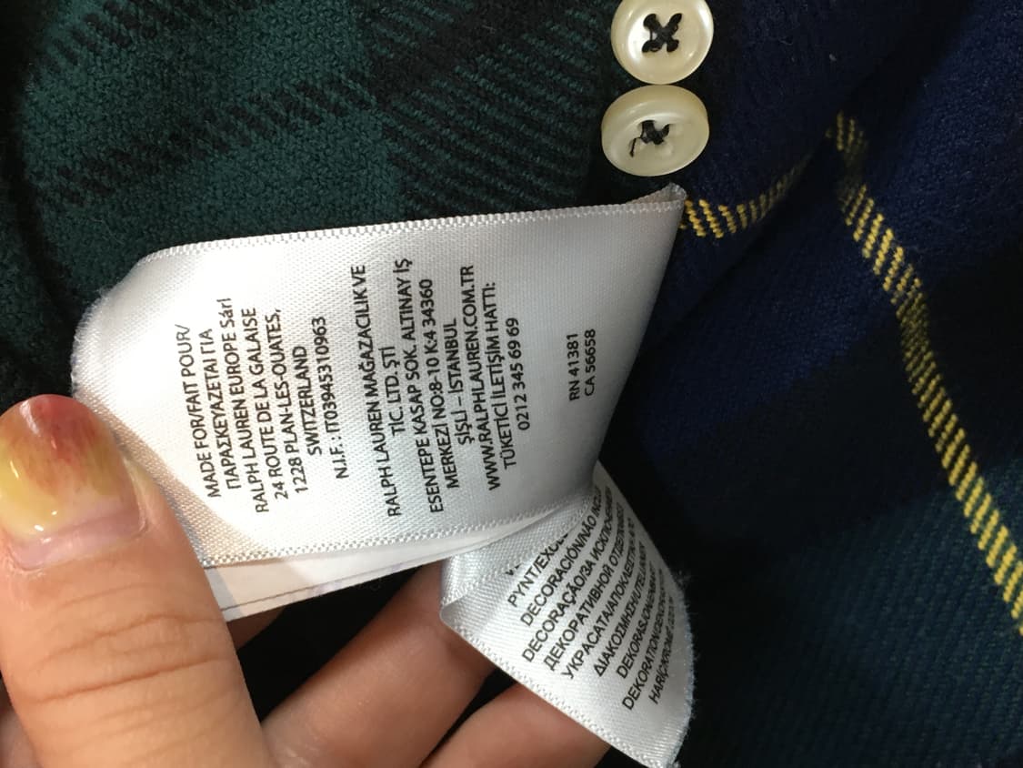 폴로 랄프로렌 클래식 핏 체크 셔츠 상품이미지7