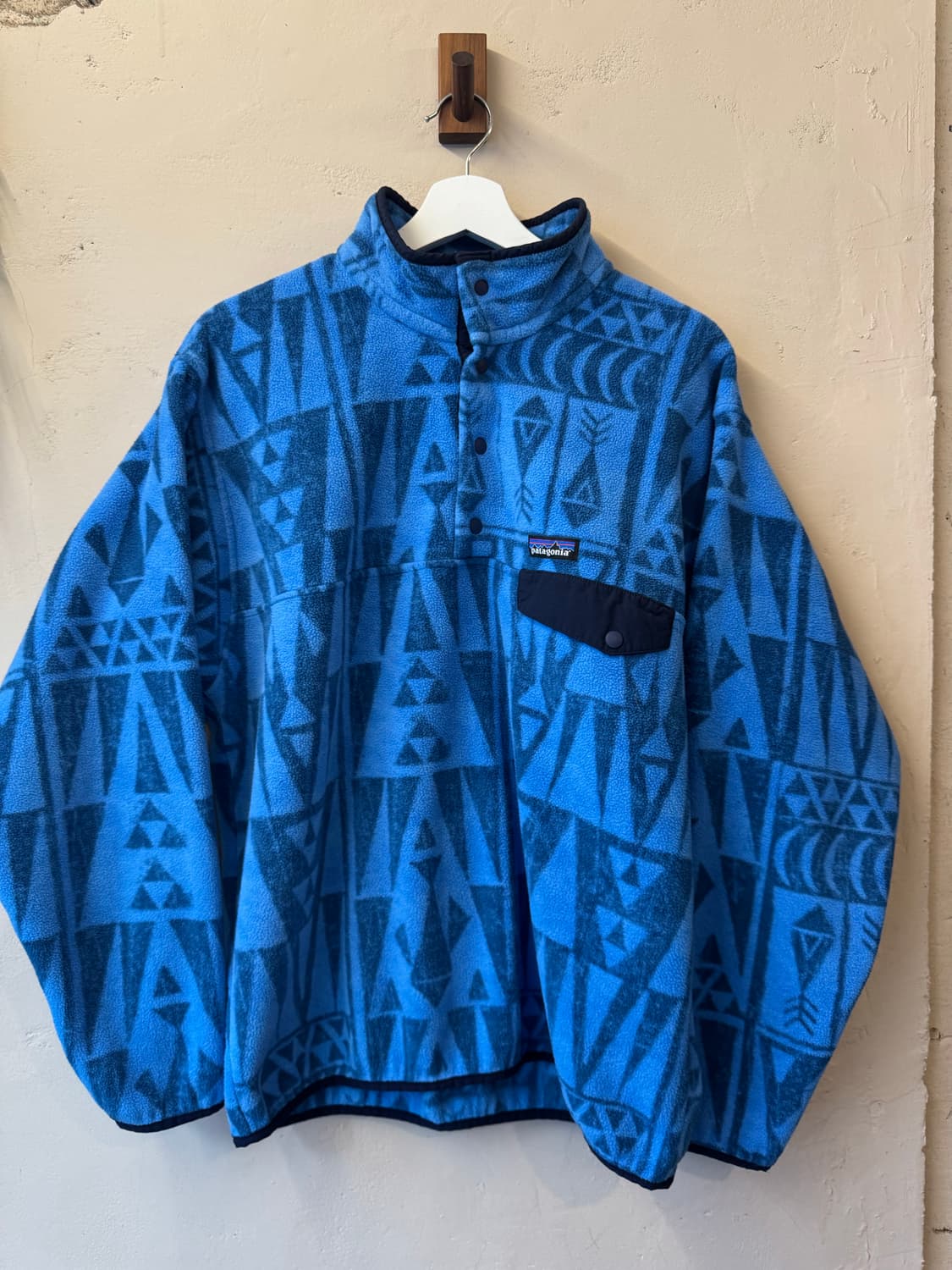 파타고니아 신칠라 블루 아즈텍 패턴 L 상품이미지1