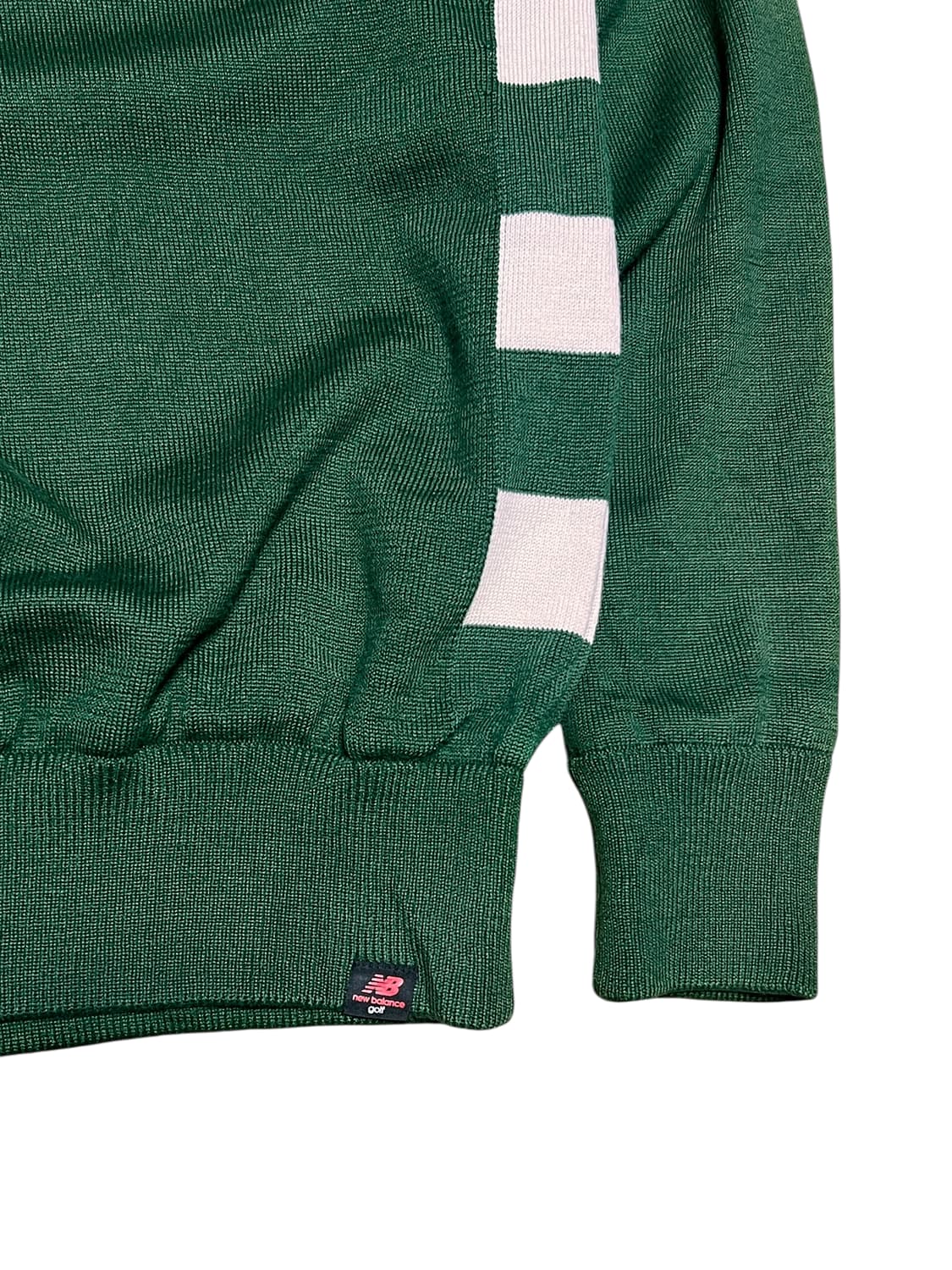 뉴발란스 골프 일본 울혼방 빅로고 니트 6 그린 상품이미지5