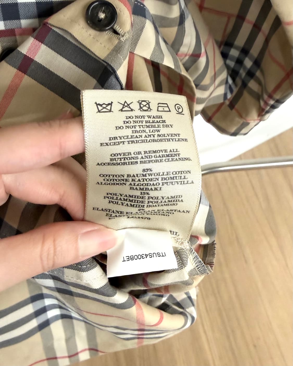 버버리 체크 코튼 셔츠 드레스 상품이미지9