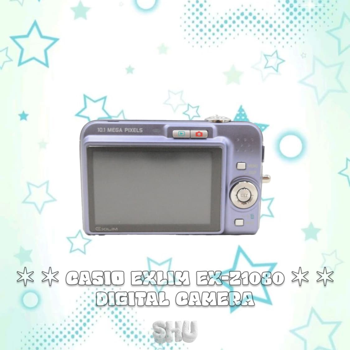 카시오 엑슬림 EX-Z1080 빈티지 디카 블루 상품이미지3