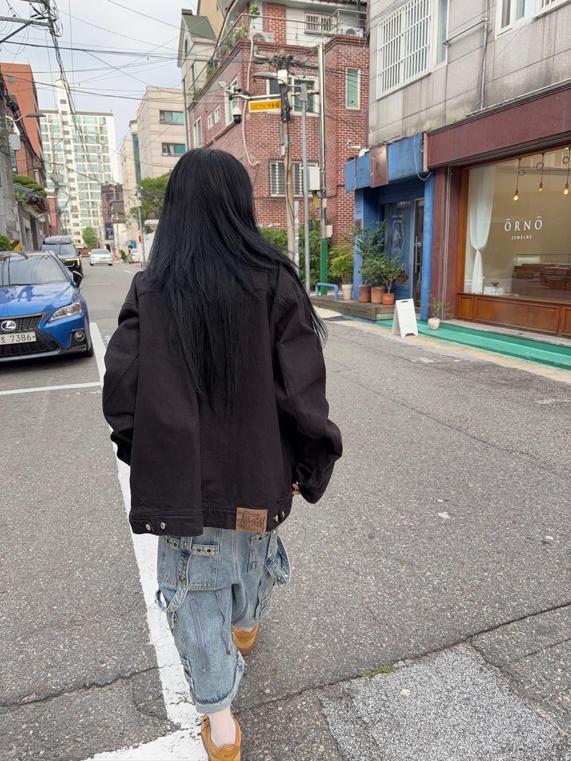 스투시 워크기어 오버핏 데님 자켓 상품이미지1