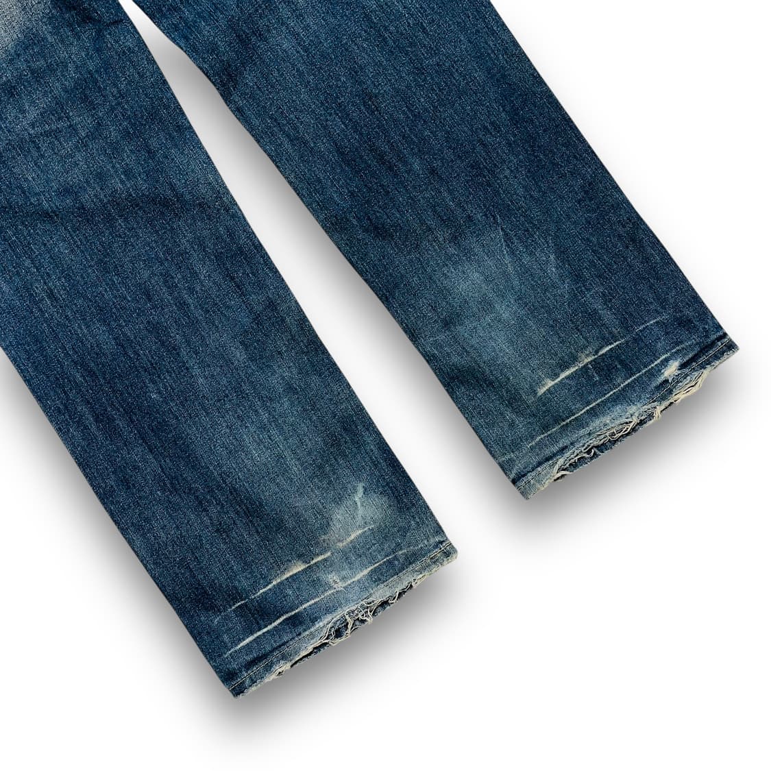 션 존 디스트로이드 워시드 빈티지 데님 팬츠 상품이미지6