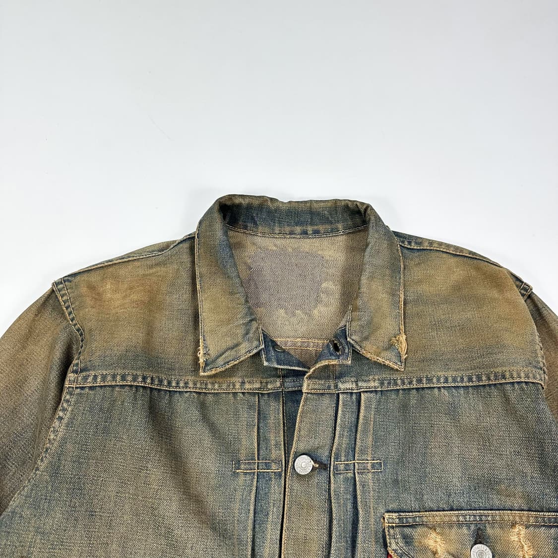 리바이스 오리지널 1세대 워싱 트러커 데님자켓 (40사이즈) 상품이미지1