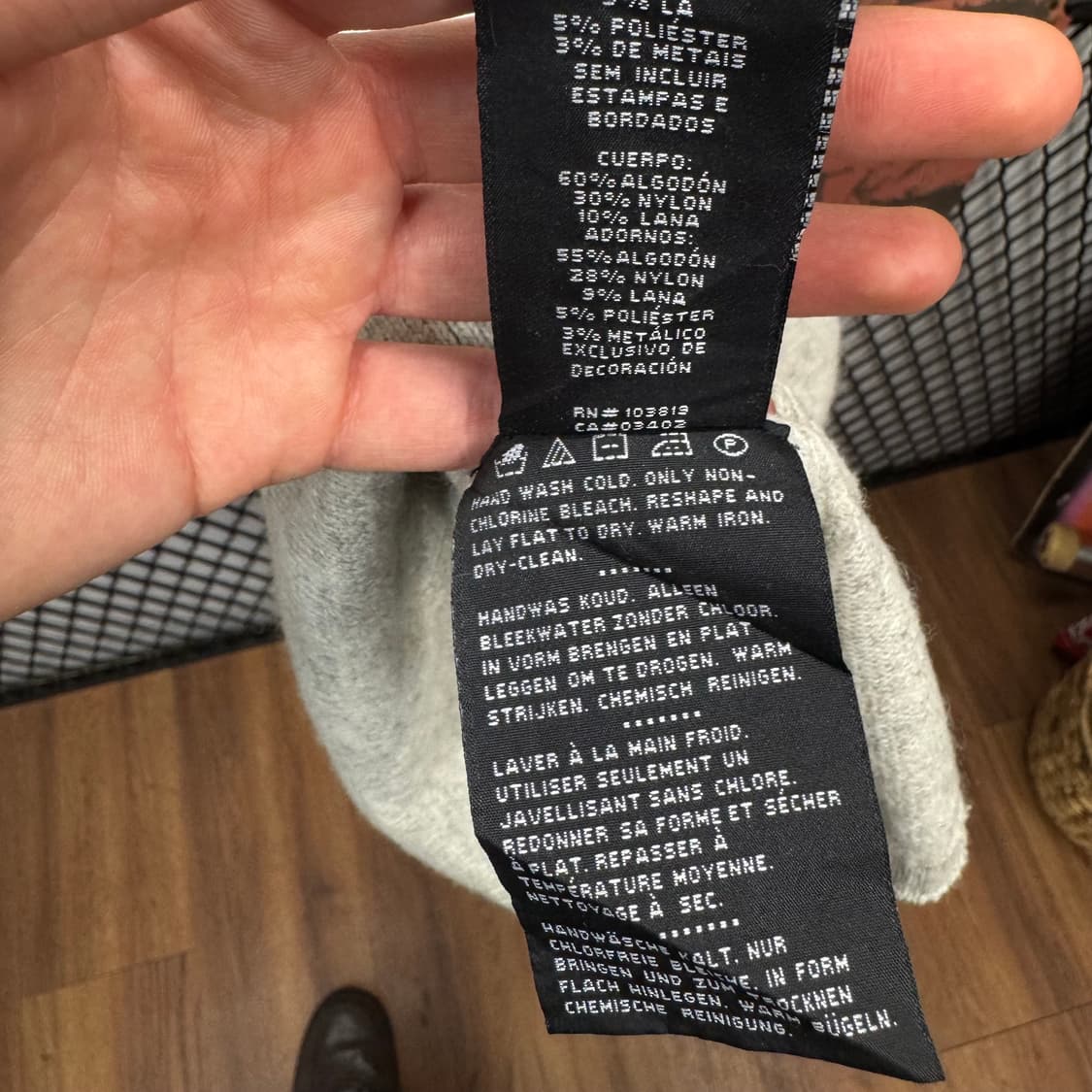 19F/W 할리데이비슨 니트 스웨터 전면 로고 포인트 브라운 상품이미지6