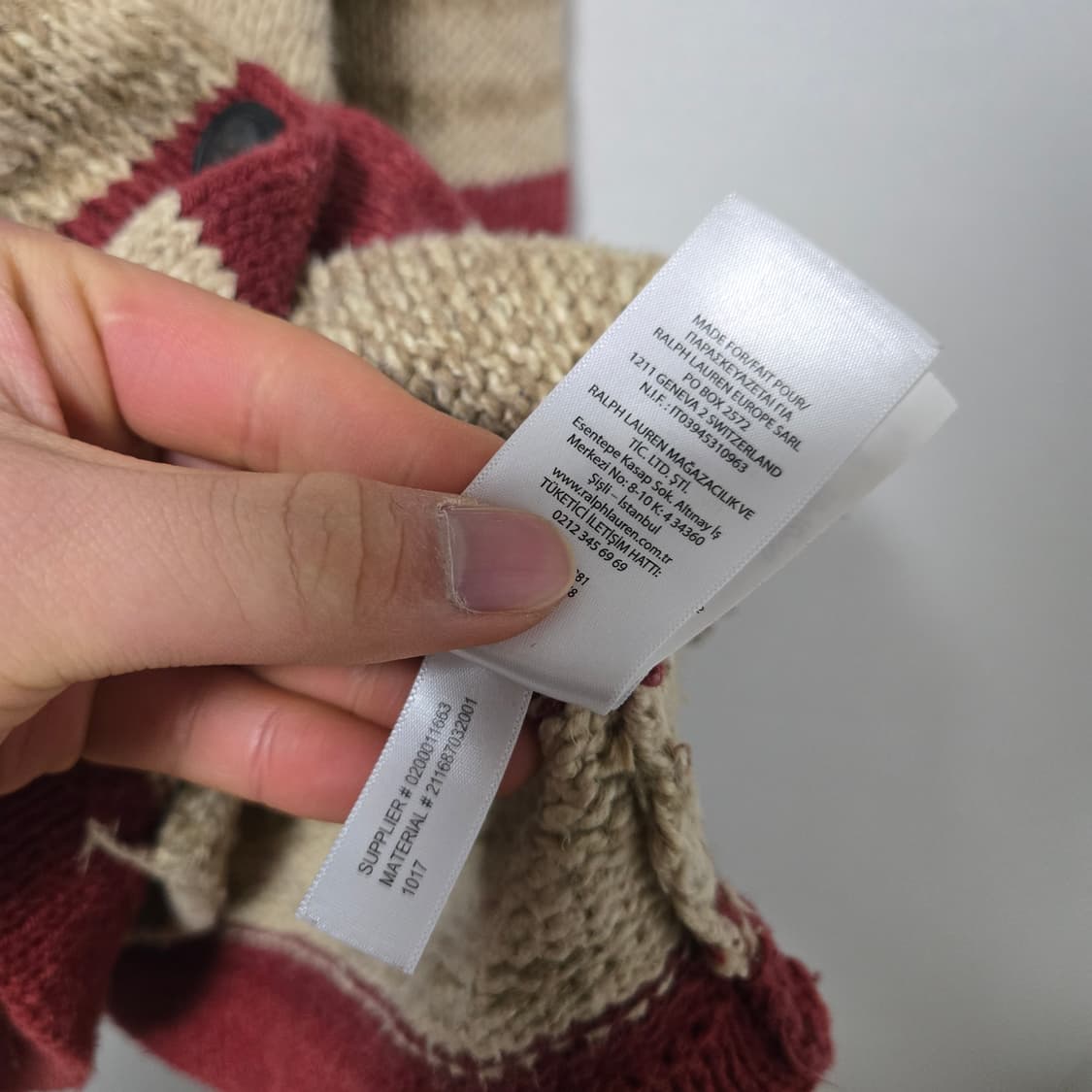 폴로랄프로렌 숄카라 성조기 가디건 / 남성 가디건/ 여성 가디건  상품이미지5