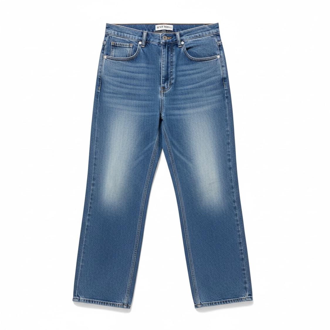 SATUR 빈티지 워싱 와이드 데님 상품이미지1