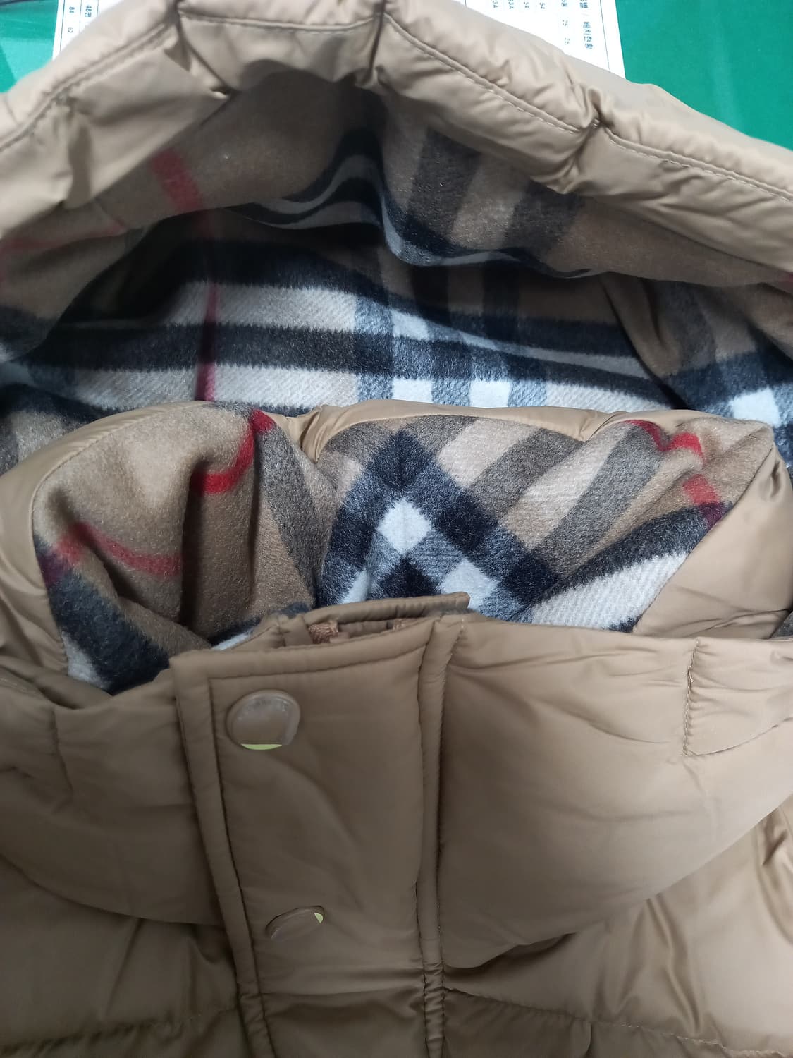 버버리 할스비 패딩 L(실용105) 카멜 상품이미지3