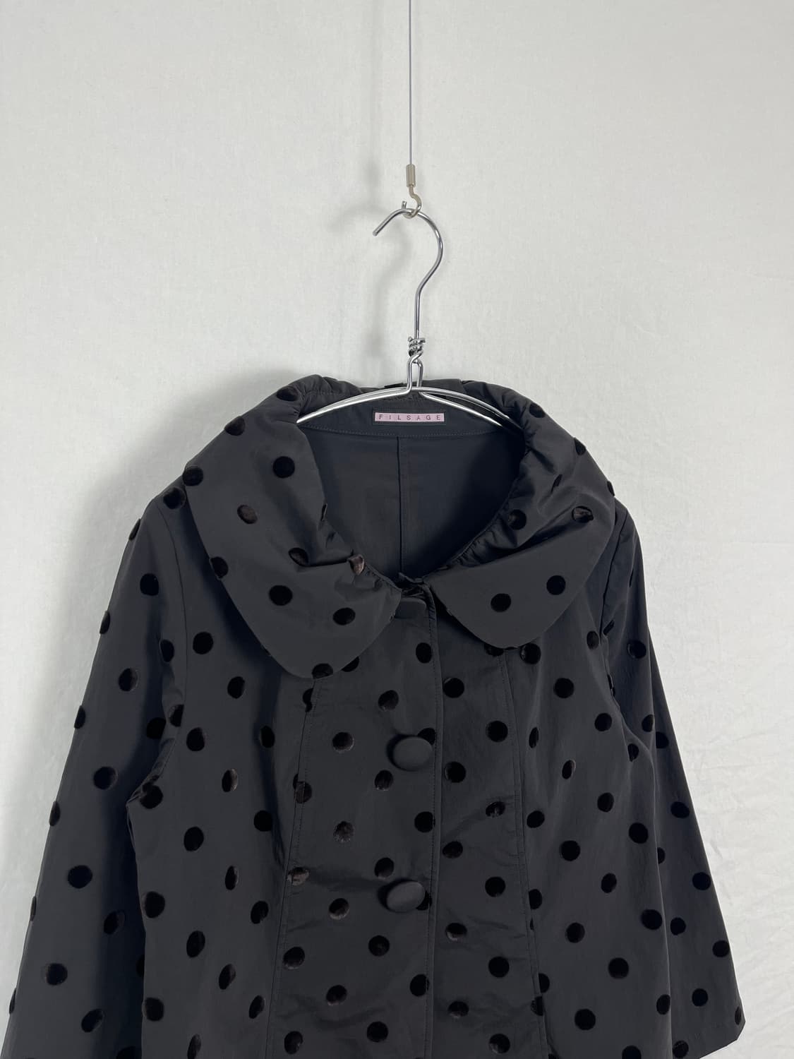 Vintage (maede in japan) 도트 나일론 자켓  상품이미지3