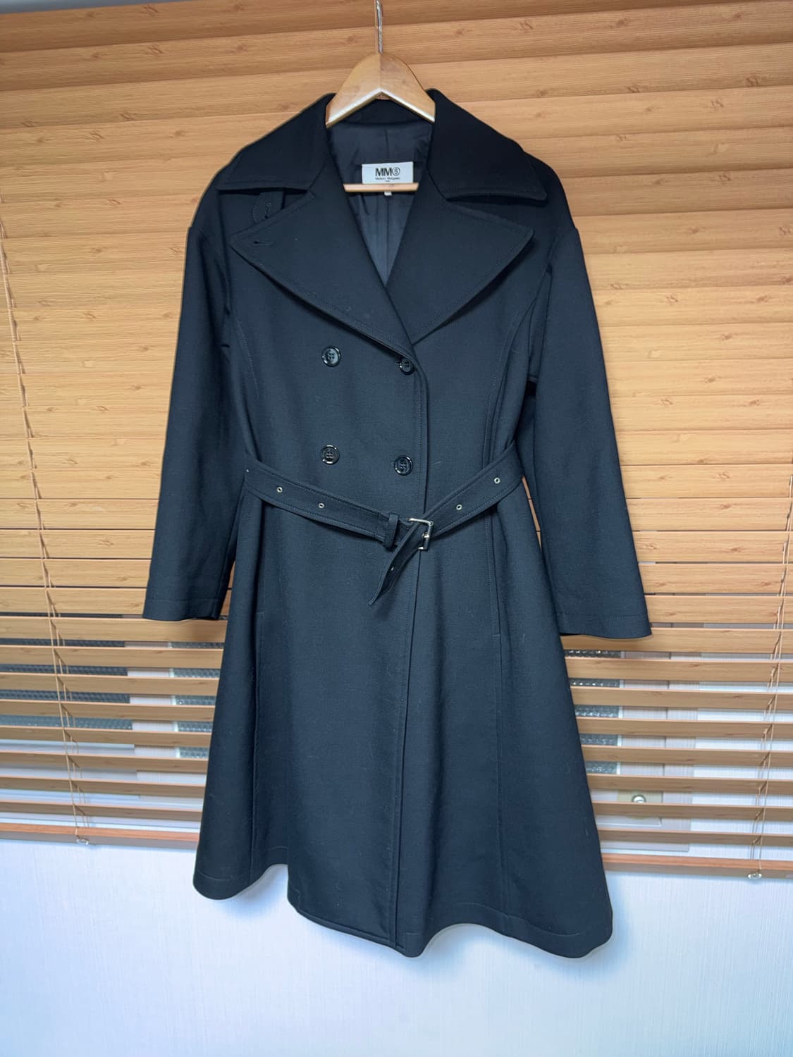 메종마르지엘라 하이넥 더블브레스티드 코트 상품이미지2