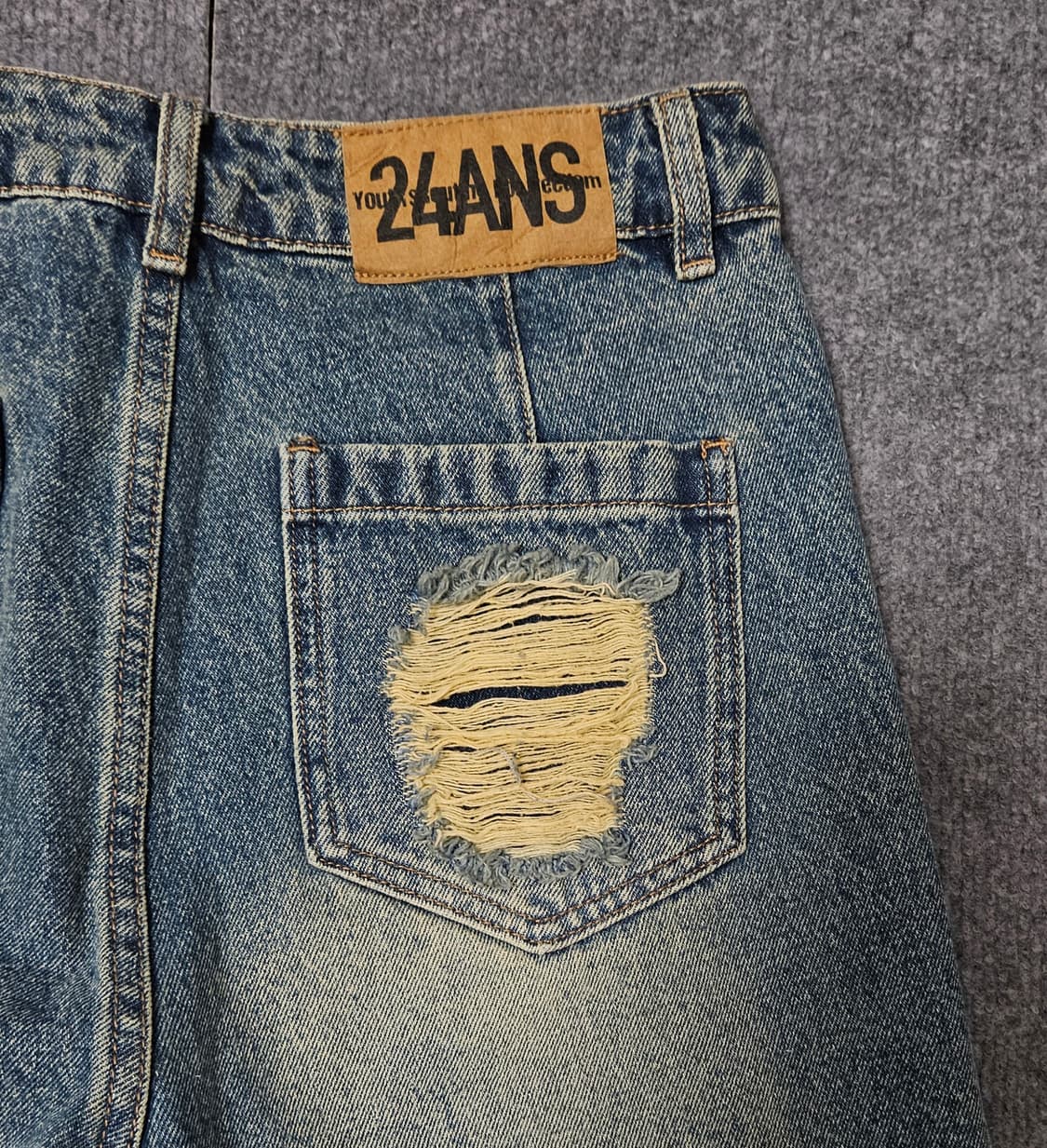 24ANS 디스트로이드 펑키 찢청 팬츠(급처) 상품이미지4