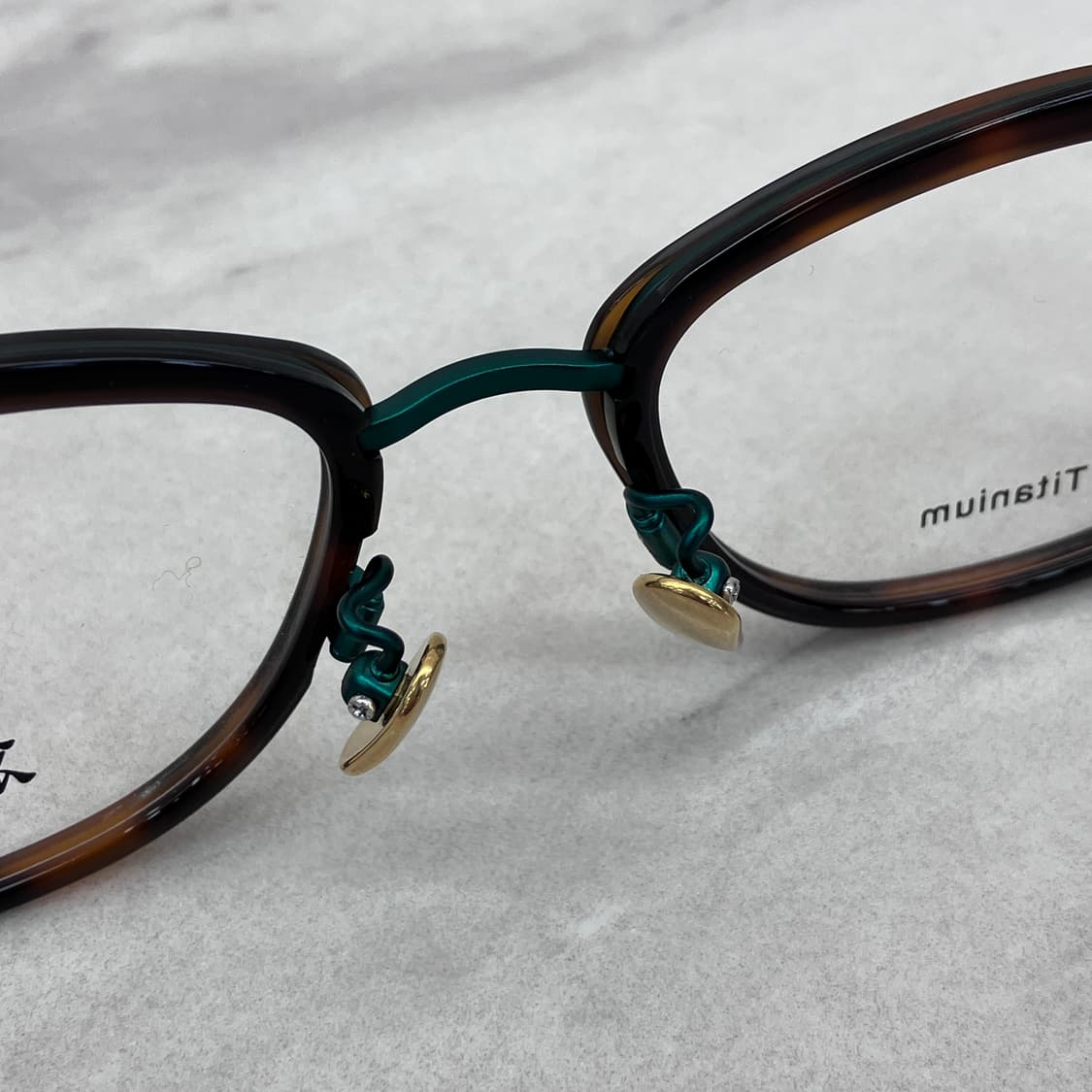 C27 경성 京城 오늘 그린 레오파드 솔텍스 캣아이 메탈 안경 상품이미지4