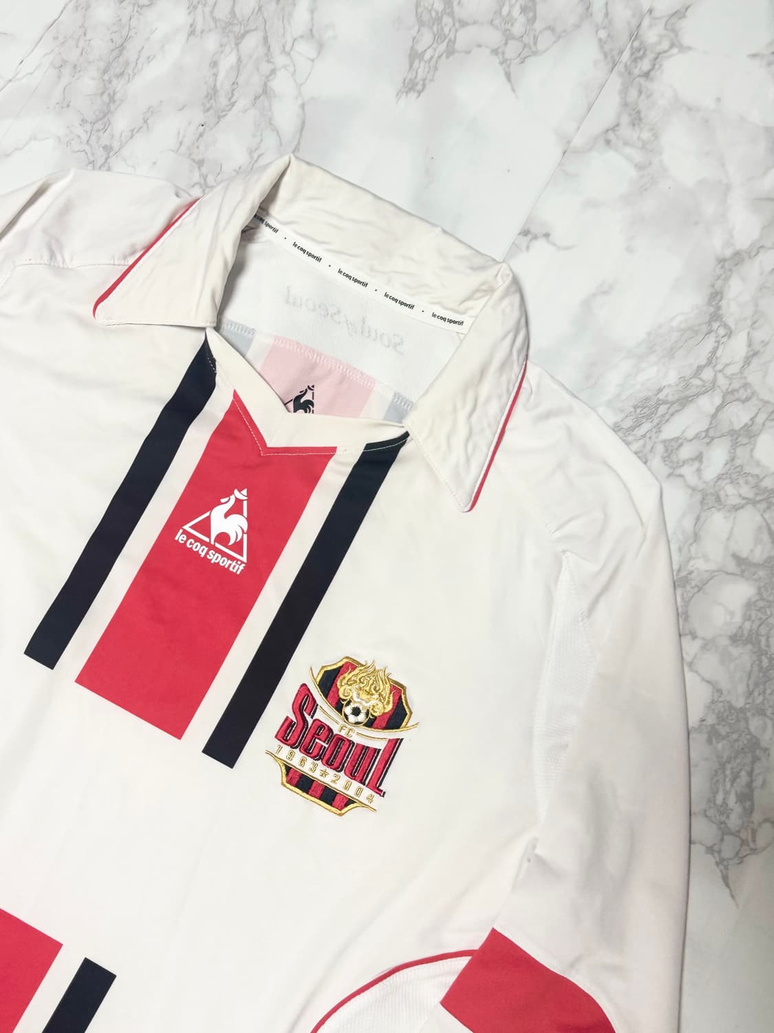 르꼬끄 서울 FC 어웨이 15-16 선수 지급용 긴팔 유니폼 축구 상품이미지3