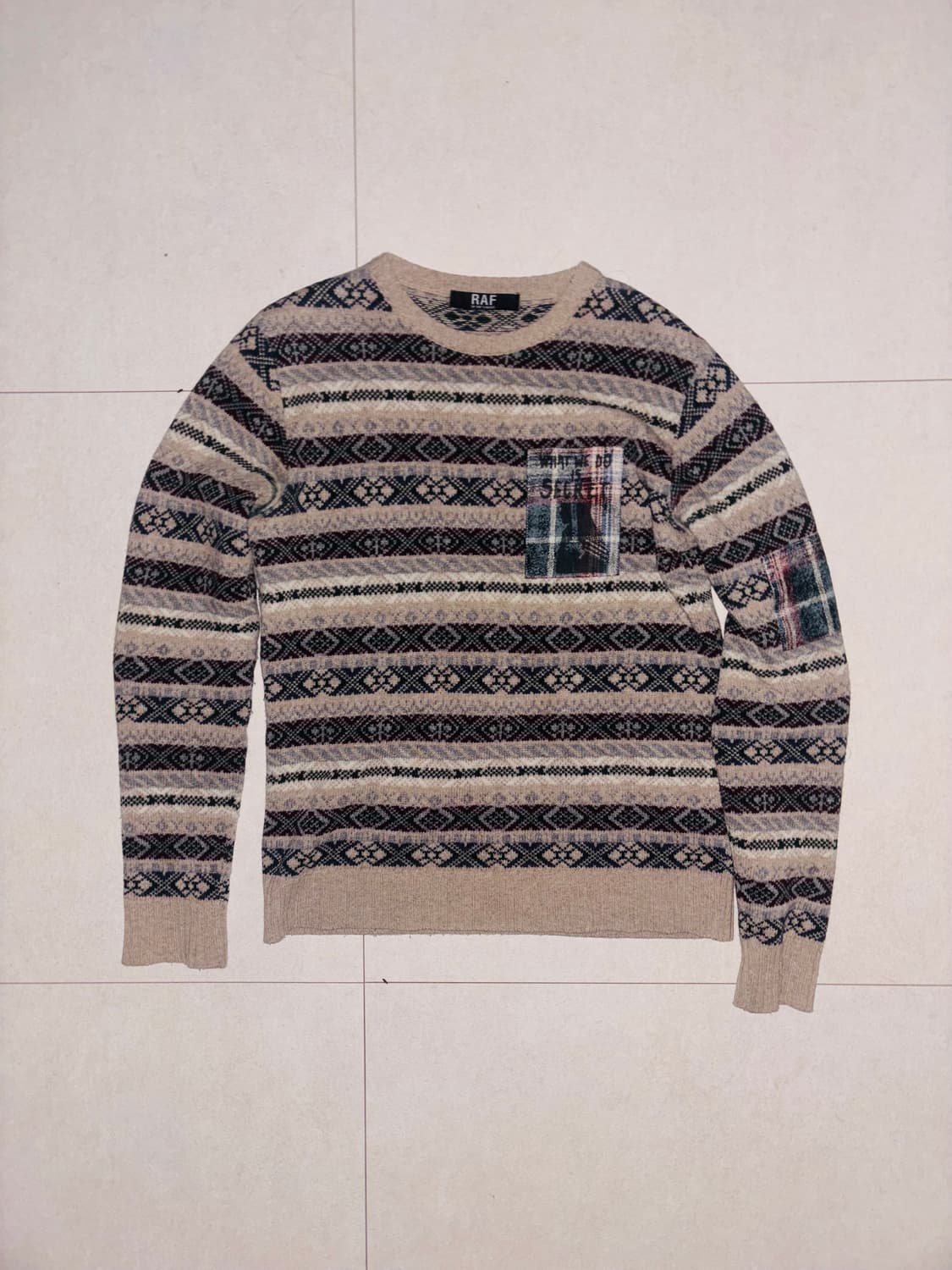 라프시몬스 2006aw 패치니트 상품이미지1