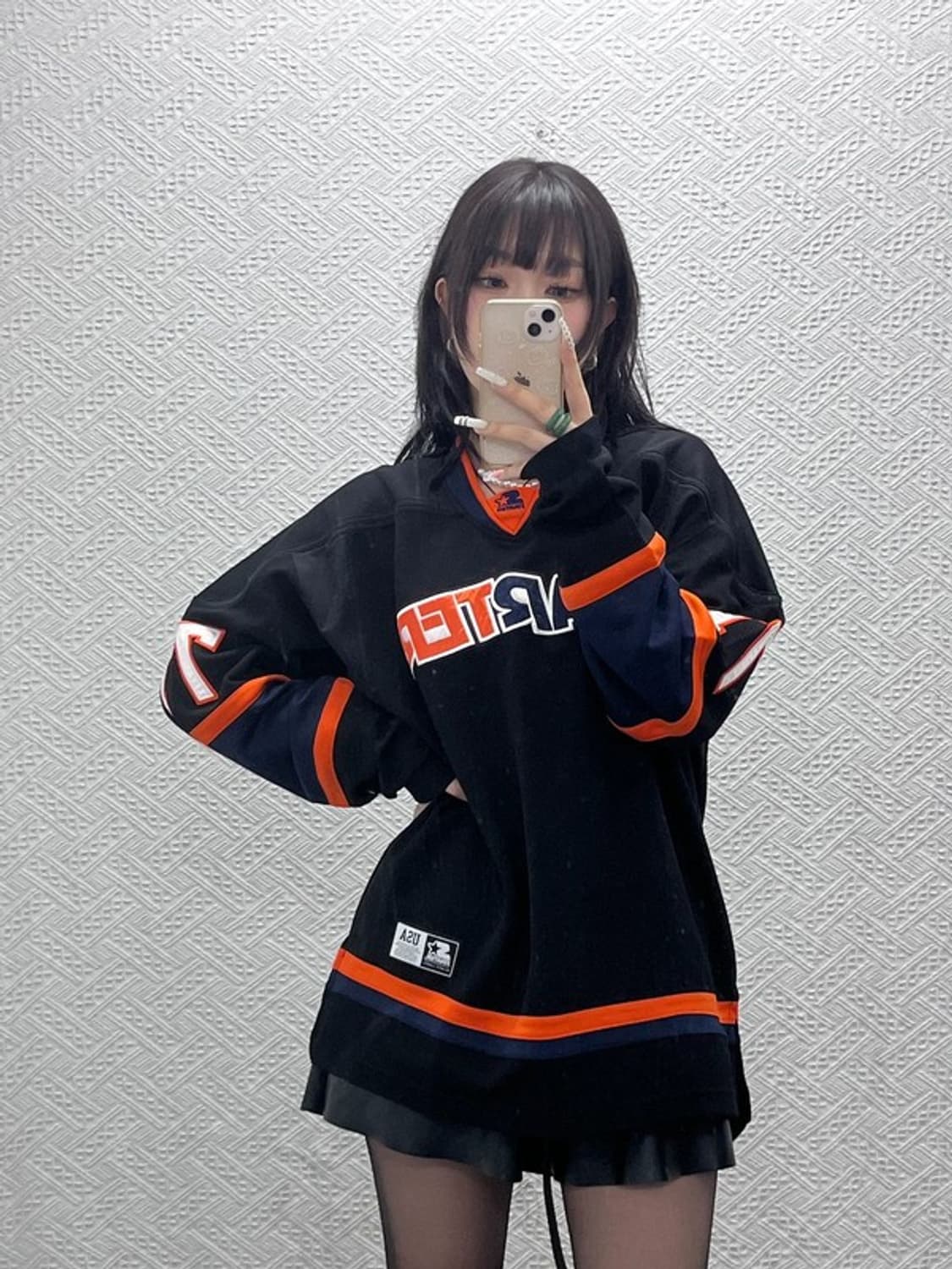 스타터 블랙라벨 올드스쿨 져지 오버핏 스포티 롱슬리브 L C11042 상품이미지1