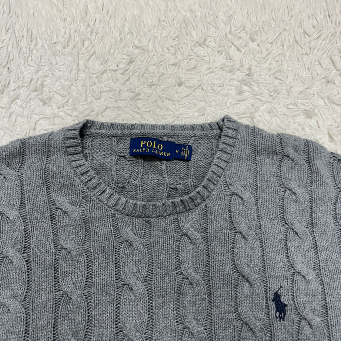 Polo Ralph Lauren grey cable knit 상품이미지6