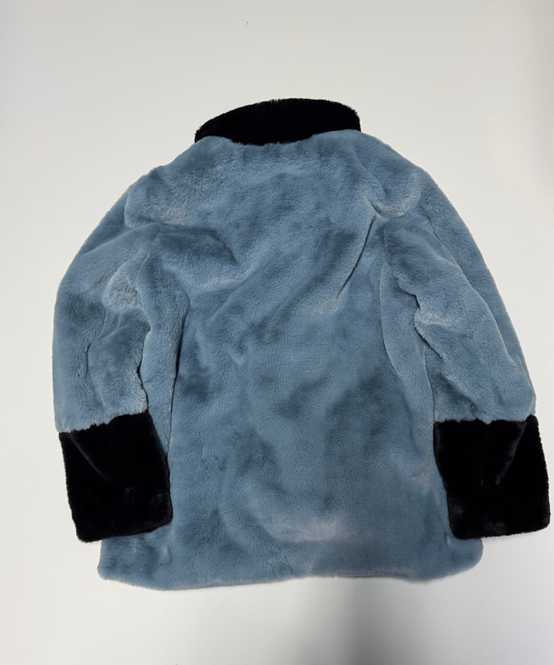 여성 마리끌레르 배색 페이크 퍼 하프 코트 40 상품이미지2