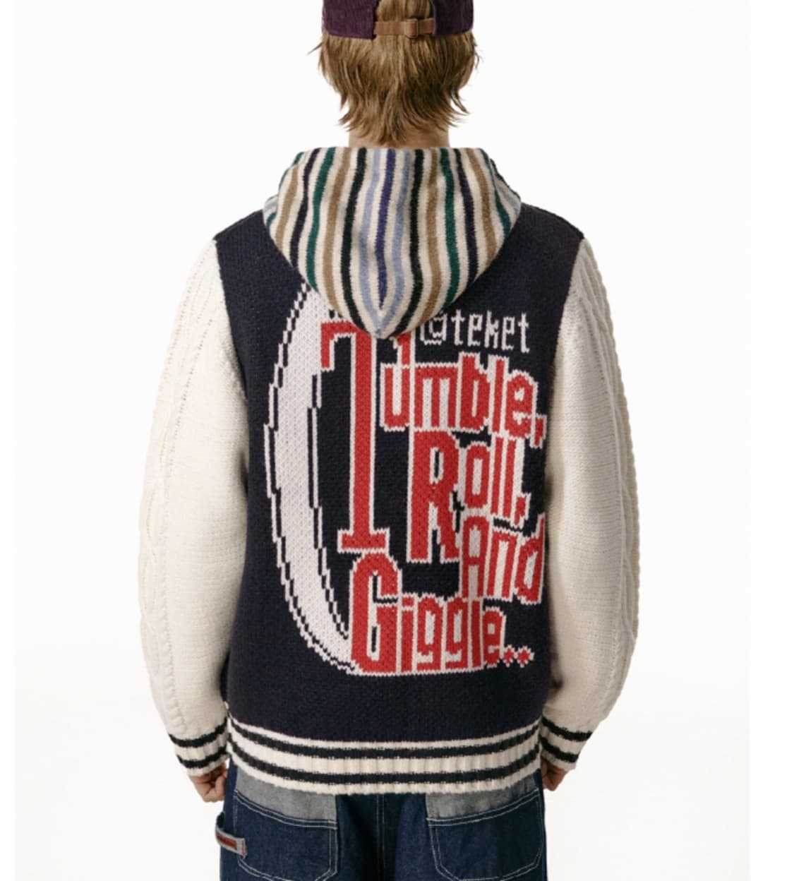 테켓 T.R.G 니트 집업 가디건 네이비 상품이미지2