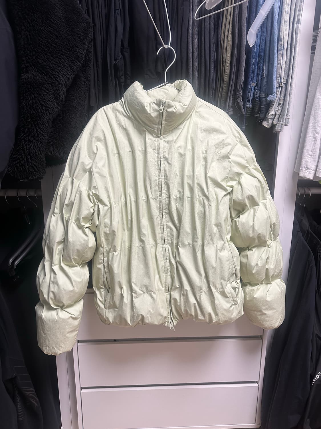 PAF 파프 4.0 다운 패딩 라임 판매 상품이미지1