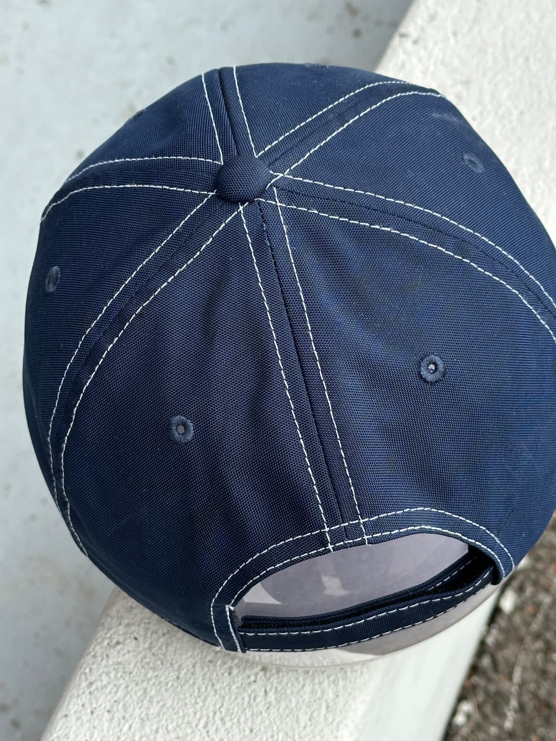 [F] 나이키 로고 네이비 볼캡 모자 스티치 상품이미지5
