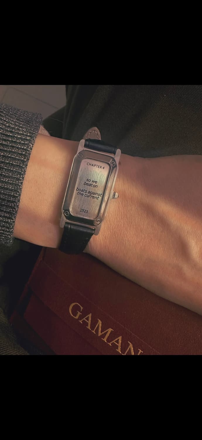 가만 가죽 팔찌 개츠비 마지막 구절 / 단품 상품이미지1