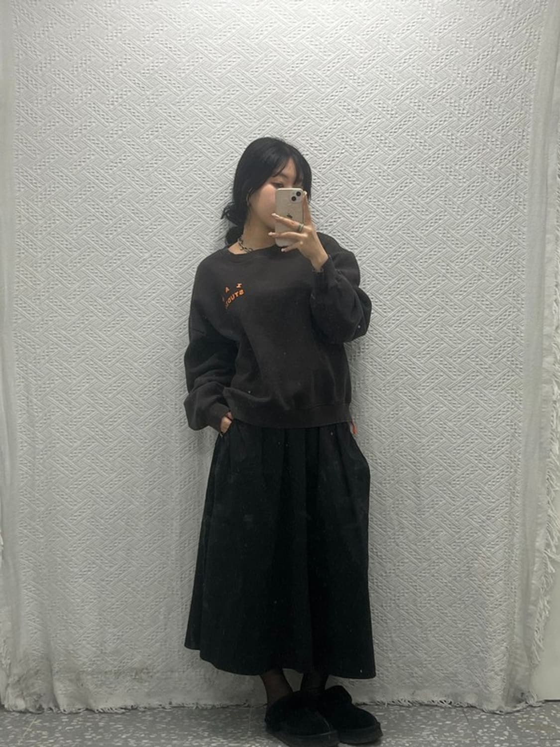 아이앱스튜디오 두산 오버핏 기모 스웻셔츠 맨투맨 100 C06395 상품이미지1