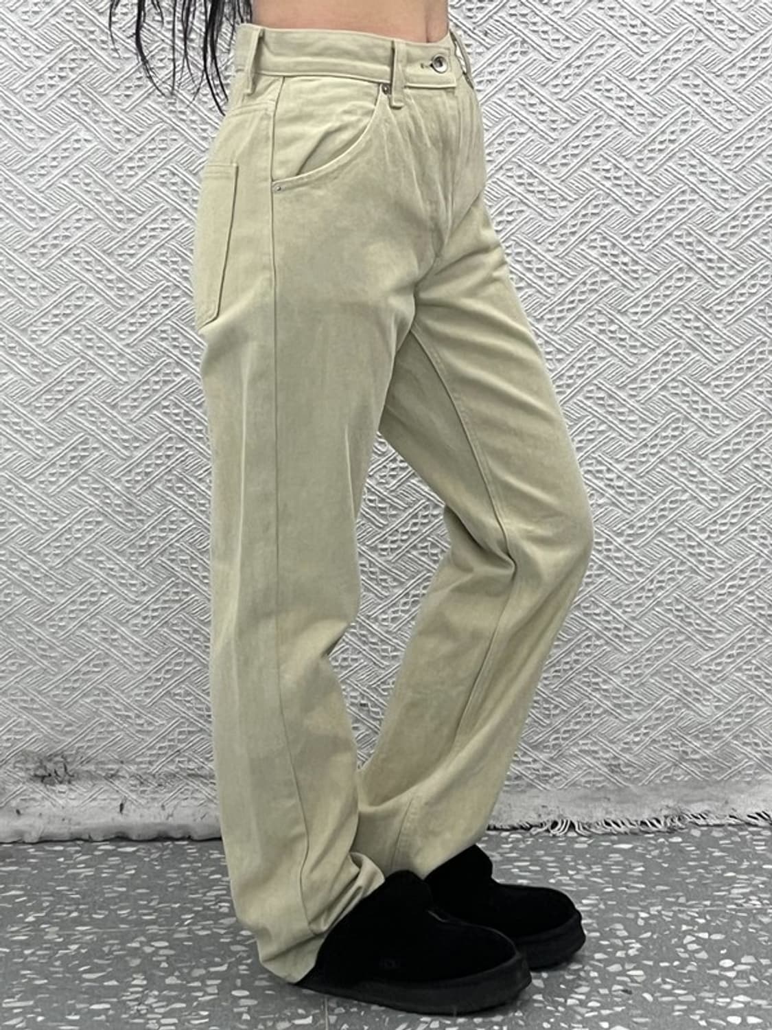 유니클로 U 르메르 빈티지 오트밀 코튼팬츠 면바지 25인치 C10239 상품이미지2