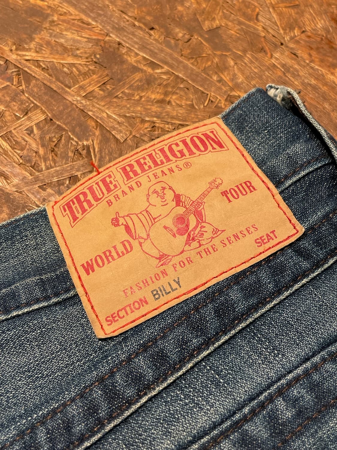 TR 트루릴리전 레더 라인 데님 팬츠 상품이미지8