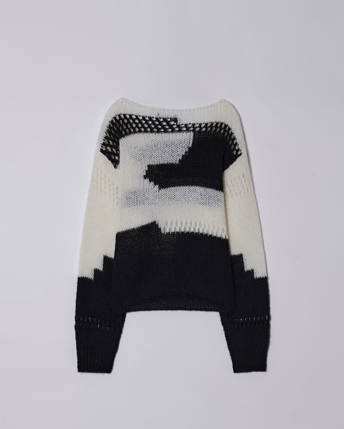 다이애그널 루즈 컬러 믹스 니트 상품이미지4