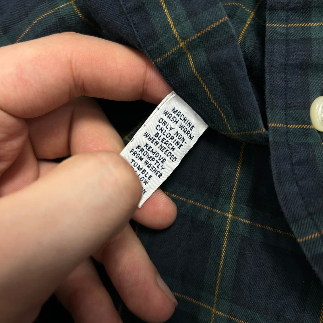 폴로 커스텀핏 타탄체크 셔츠(L) 상품이미지3