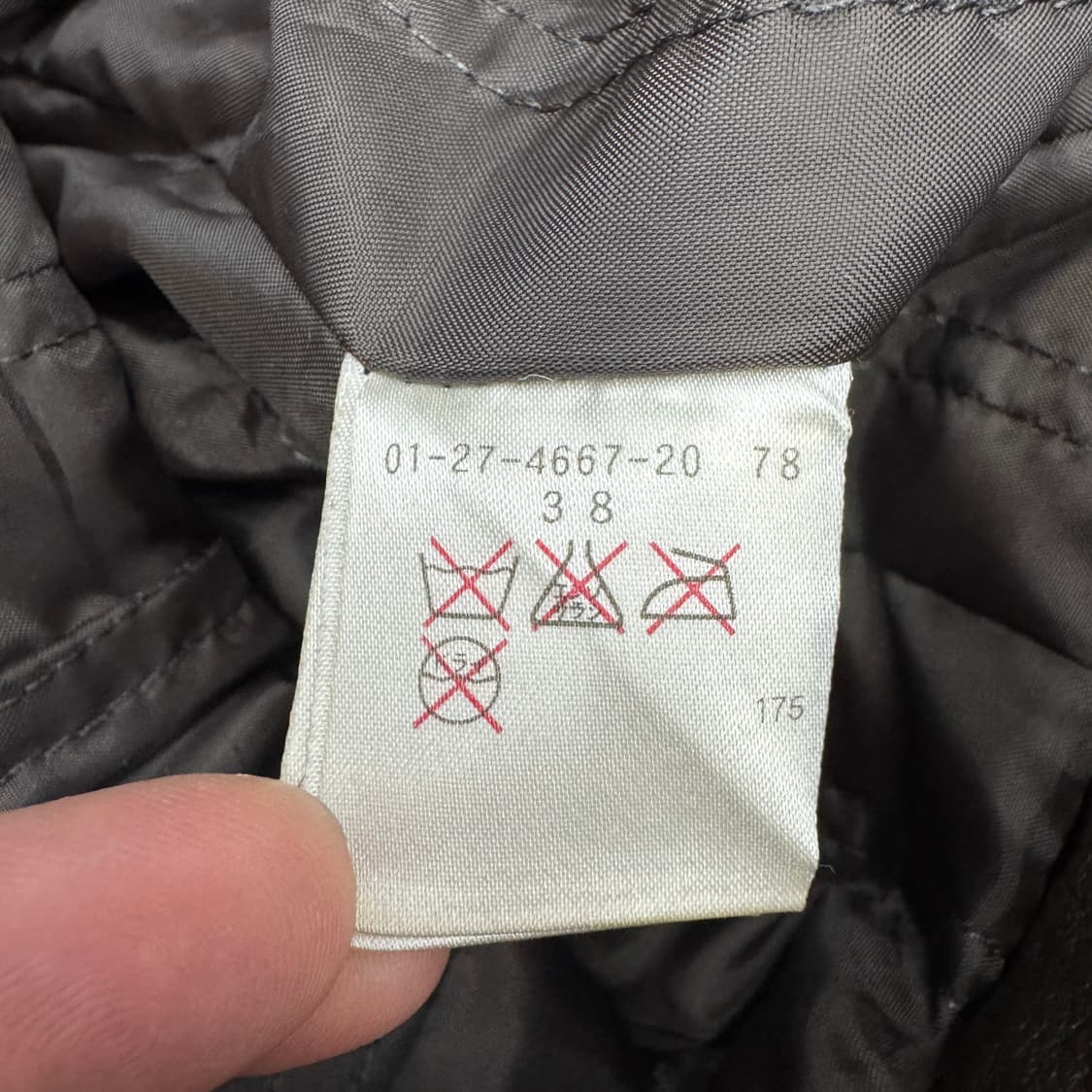 JPN 제팬 리얼레더 릭오웬스맛 사선 딱붙 라이더 가죽자켓 상품이미지8