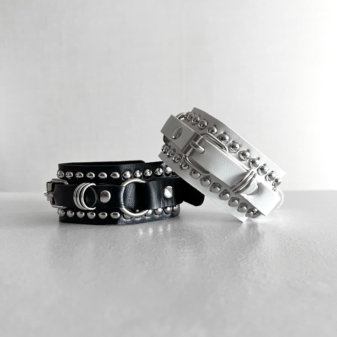 펑크 레더 팔찌 상품이미지1