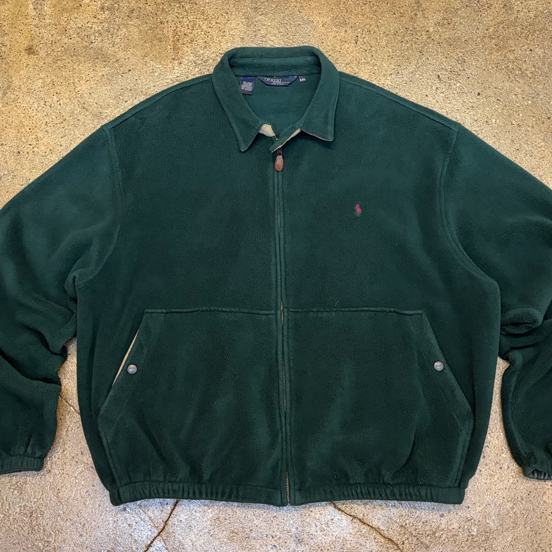 90s Made in USA 빈티지 폴로랄프로렌 플리스 스윙자켓 스윙탑 상품이미지3