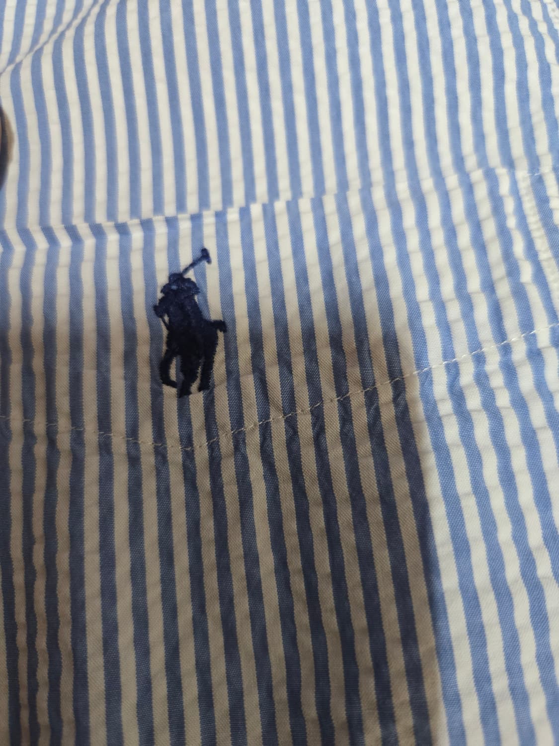 폴로 랄프로렌 정품 남성 스트라이프 시어서커 반팔 셔츠 상품이미지2