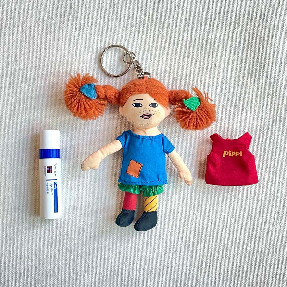 말괄량이 삐삐 인형 키링 열쇠고리 악세사리 캐릭터 참 인형 옷 입히기 상품이미지5